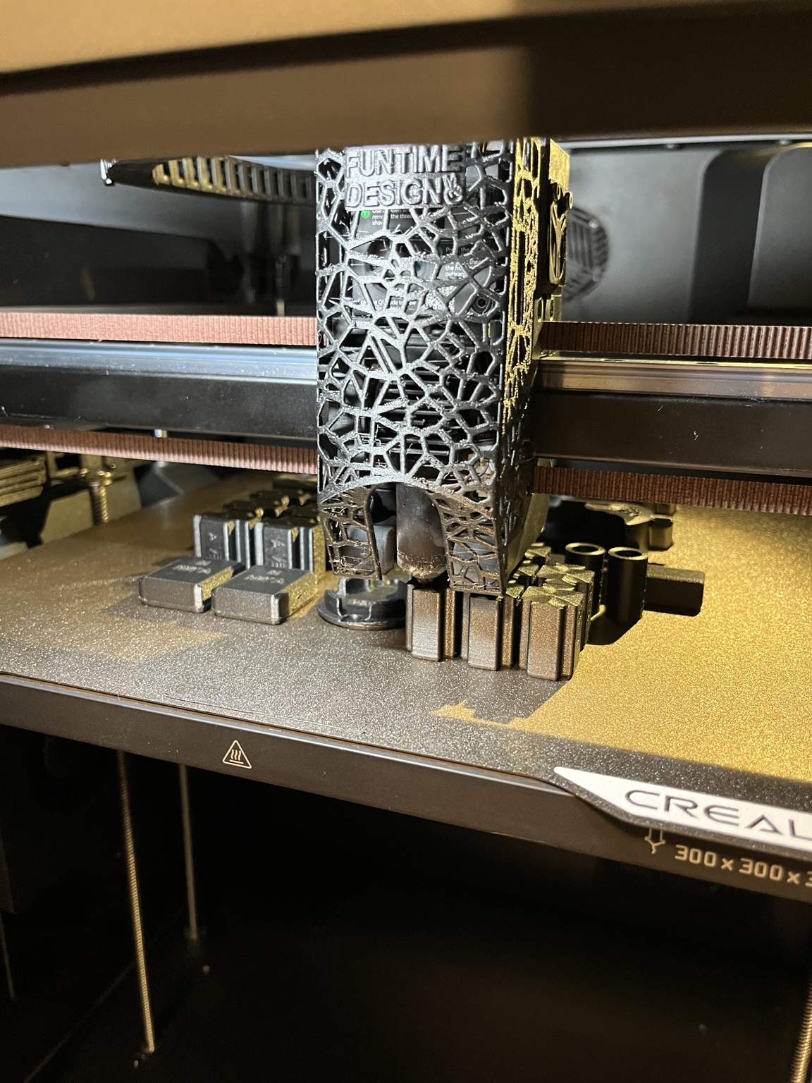 Connectors going down in PETG-CF for added strength.